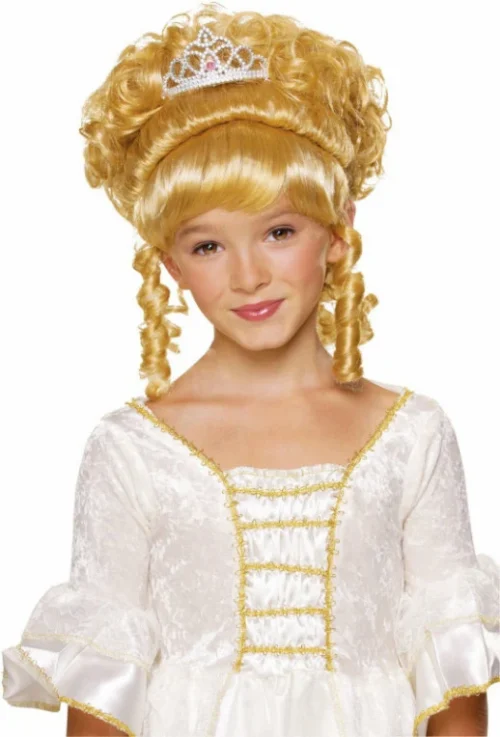 Blonde Child Wig With Tiara