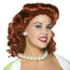 Vintage Housewife Wig - Red 2 Vintage Housewife Wig - Red -About Costume Sales Shop 32471
