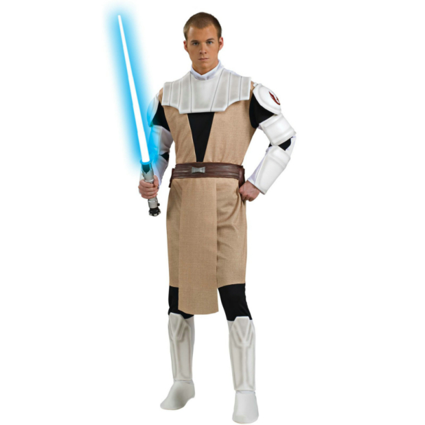 Star Wars Clone Wars Deluxe Obi Wan Kenobi Adult Costume 3 Star Wars Clone Wars Deluxe Obi Wan Kenobi Adult Costume