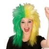 Green And Yellow Sports Fanatic Wig -About Costume Sales Shop 36449