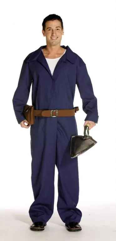 Brick Layer Jumpsuit Adult Costume 3 Brick Layer Jumpsuit Adult Costume