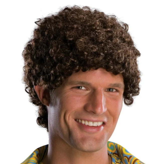 Tight Fro Brown Wig Adult 3 Tight Fro Brown Wig Adult