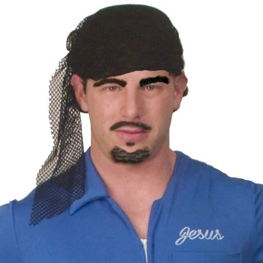 The Big Lebowski Jesus Deluxe Wig And Moustache Set 3 The Big Lebowski Jesus Deluxe Wig And Moustache Set