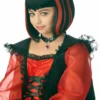 Vampire Girl Black/Red Wig
