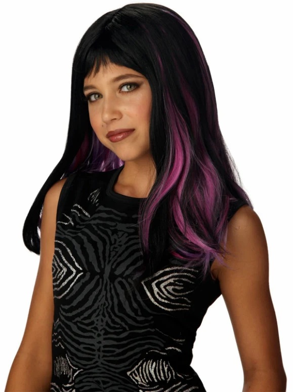 Wild Girl Black/Pink/Purple Wig 3 Wild Girl Black/Pink/Purple Wig