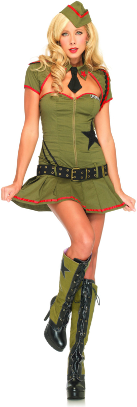 Private Pin Up Adult Costume 3 Private Pin Up Adult Costume