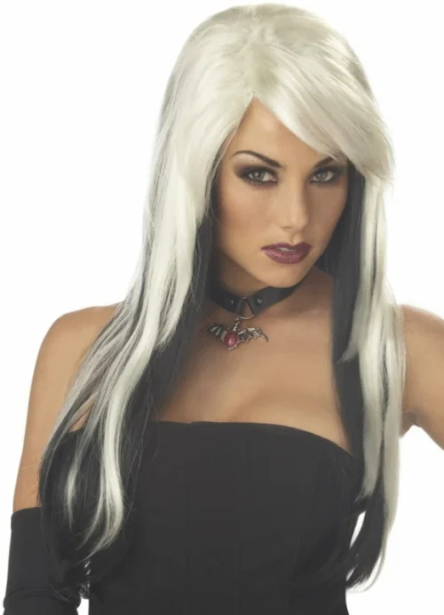 Vampire Vixen (Blonde/Black) Adult Wig