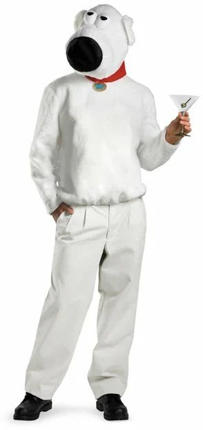 Family Guy - Brian (Plush) Adult Costume 3 Family Guy - Brian (Plush) Adult Costume