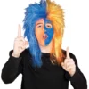 Sports Fanatic Wig - Blue & Orange -About Costume Sales Shop 79289