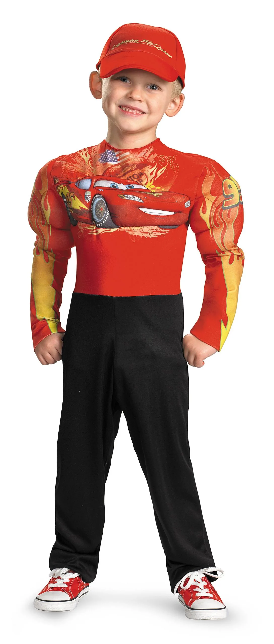 Cars 2 - Lightning McQueen Muscle Toddler / Child Costume 3 Cars 2 - Lightning McQueen Muscle Toddler / Child Costume