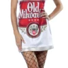 Old Milwaukee Beer Can Dress Adult Costume -About Costume Sales Shop 800854