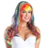 Curly Long Rainbow Adult Wig -About Costume Sales Shop 802313