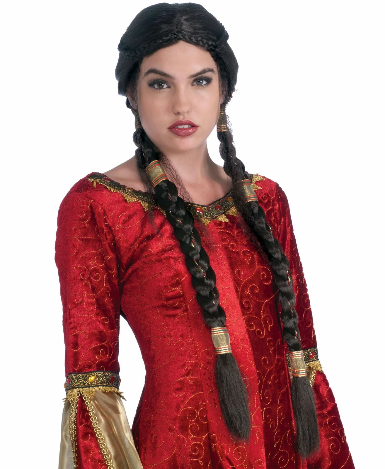 Medieval Brown Adult Wig 3 Medieval Brown Adult Wig