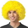 Crayola - Yellow Afro Adult Wig -About Costume Sales Shop 803202