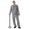 Men's Jailbird Prisoner Costume 2 Men's Jailbird Prisoner Costume -About Costume Sales Shop CCC 00801