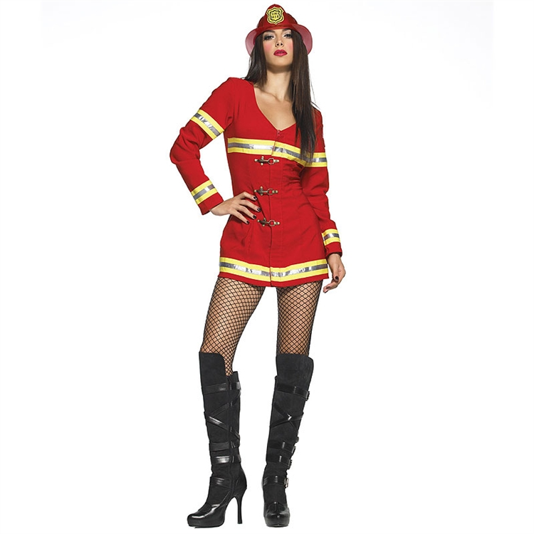 Red Hot Firefighter Adult Costume 3 Red Hot Firefighter Adult Costume