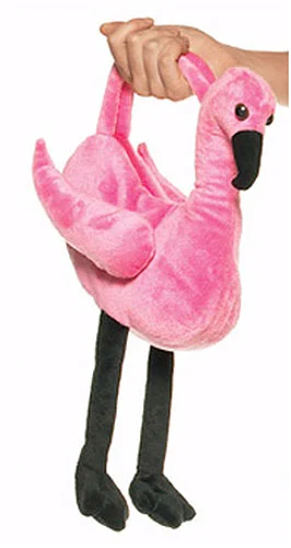Plush Flamingo Purse 3 Plush Flamingo Purse