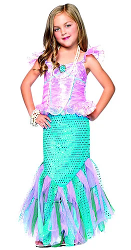 X-Small Girls Mermaid Costume 3 X-Small Girls Mermaid Costume