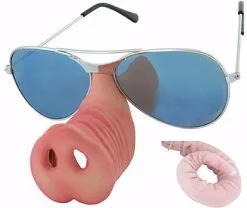 Donut McPiggly Sunglasses And Tail