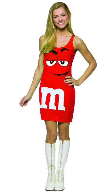 Red M&M Tank Dress Costume 3 Red M&M Tank Dress Costume