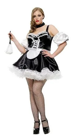 Plus Size Sexy French Maid Costume